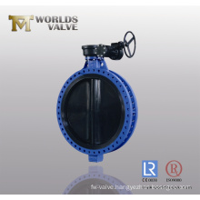 Rubber Coated Double Flanged Butterfly Valve